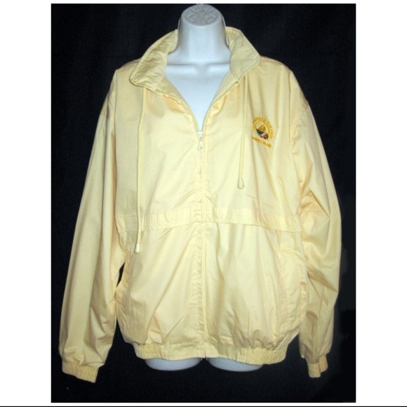 Pastel Yellow Spring Windbreaker L 